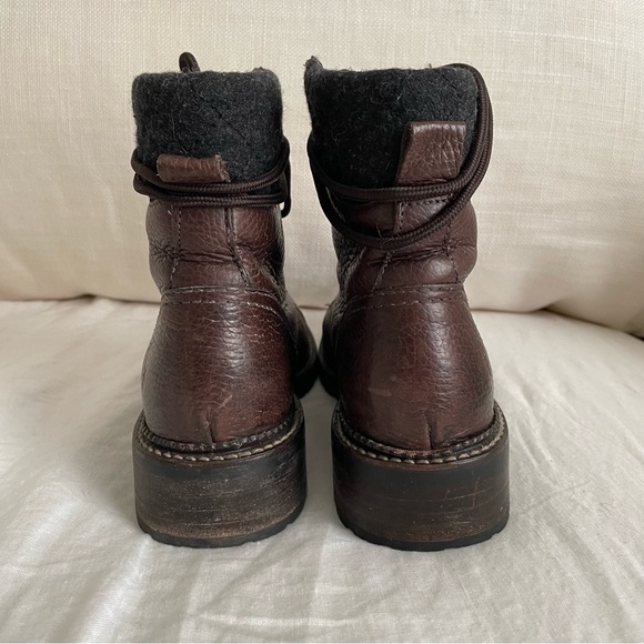 Frye Brown Leather Winter Combat Boot - Picture 4 of 11